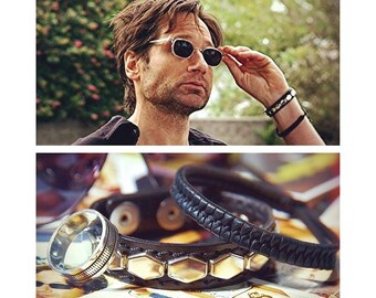 Hank Moody Leather Bracelets Californication David Duchovny Cuff Wristband