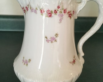 White and Floral China Teapot