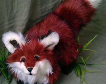SOLD Todd the Fox (Woodland Babies Edition) Poseable Art Doll (AVAILABLE made to order)