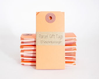 10 Gift Tags Manila - Orange