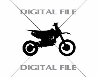 Dirt Bike Vector Images Vinyl Decal T-shirt Digital Cutting Files ,Svg File, Ai, Eps, PNG, A1