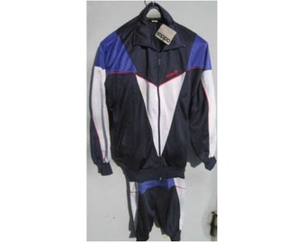 New ADIDAS tracksuit, blue vintage Adidas track suit, Adidas set, jacket pants hip-hop suit size M Medium D6 NWT