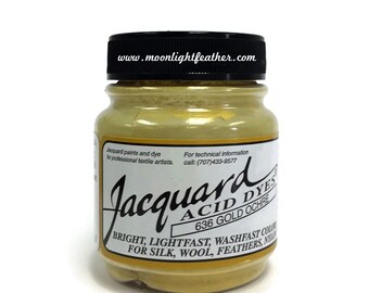 Feather, silk, wool, cashmere and Yarn Dyes - GOLD OCHRE Jacquard Acid Dyes - 1/2 Oz : 3742