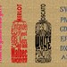 SVG Red White Wine Word Bottles Cutting File DXF, AI Commercial Personal Use