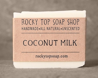 Coconut Milk Soap - All Natural Soap, Handmade Soap, Cold Process Soap, Vegan Soap