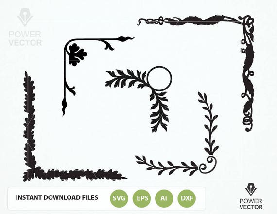 Download Svg Vintage Floral design Elements. Vintage Floral Corners