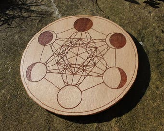 Metatron's cube/Moon-phase - Crystal Grid