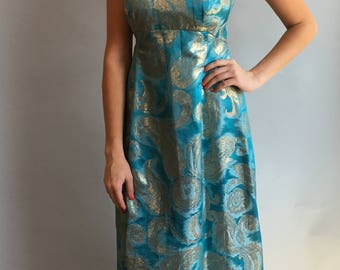 VTG 1960s Brocade Slip Dress