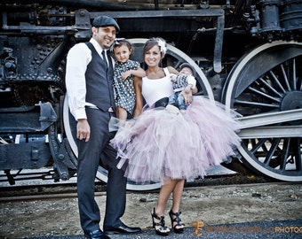 Adult Tutu Shabby Chic Pink Cocktail Length Tutu Perfect for Weddings and Portraits