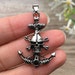 Anchor Skull Bones Stainless Steel Pendant