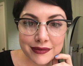 Vintage black eyeglasses