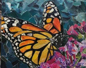 Monarch Butterfly collage