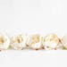 5 Mini Peonies in Ivory White - Silk Artificial Flowers - ITEM 01216