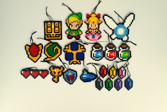 Legend of Zelda  Christmas  Ornaments  Link and Zelda  Christmas 