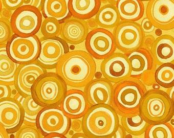 Maywood Studio - Wild by Nature - Random Dots - Yellow - Fabric by the Yard 8444M-S