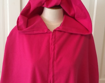 Hot Pink Hooded Cloak - Limited Edition**