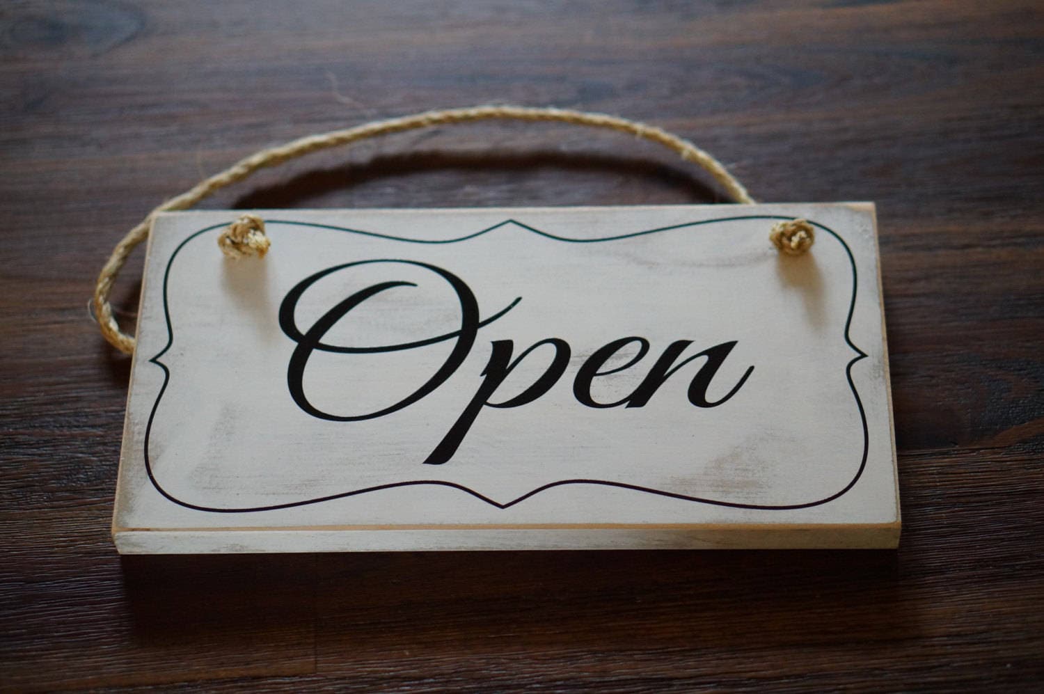 closed sign on door