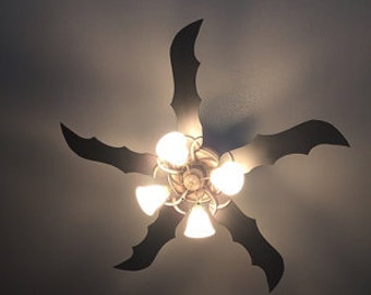 Batwing ceiling fan blades