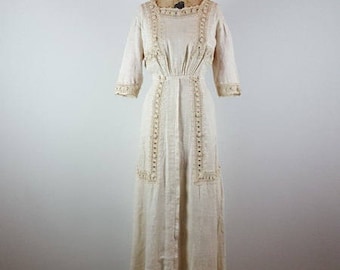 sensis | vintage edwardian maxi dress | vtg lace maxi dress | extra small/xs