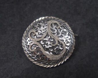 Vintage Black Hills Sterling Brooch