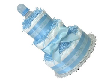 Blue baby centerpieces, Diaper centerpieces, Navy Blue Baby Shower Option, Boy Diaper Cakes, Boy Baby Shower Centerpiece, Diaper Cake