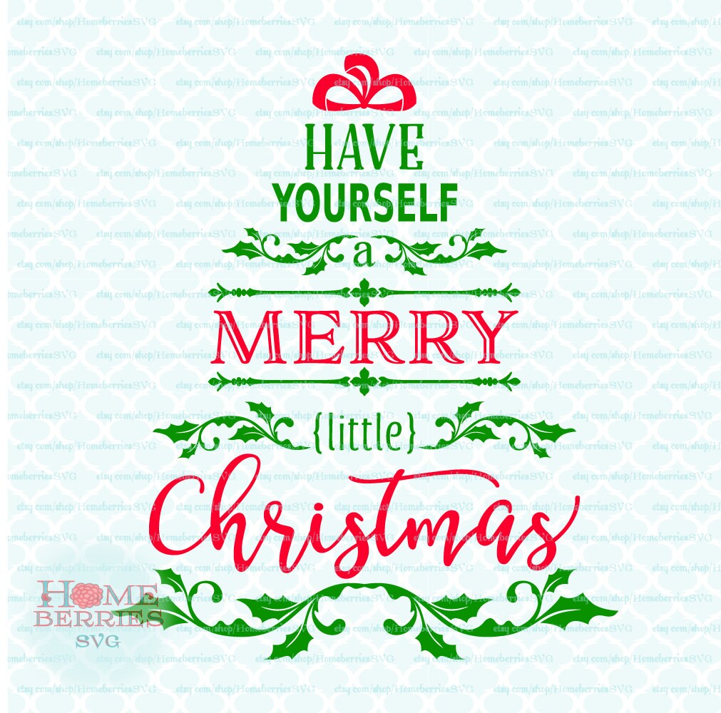 Have Yourself A Merry Little Christmas Tree Song Lyrics Quote