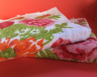 Vintage Pink Floral Cannon Towels