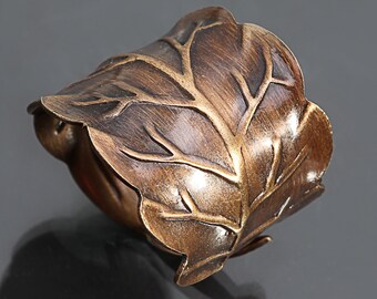 Above Knuckle Ring Leaf Ring Knuckle Ring Nature Inspired Ring