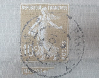 Republique Francaise 22x27 pillow front barley/clay
