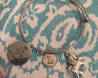 I'm really a unicorn bracelet, customizable bracelet, unicorn bracelet