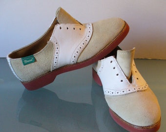 Vintage Bass Saddle Shoes Size 5.5 M