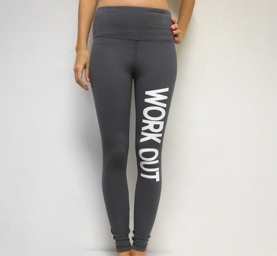 Items similar to Workout Gym Pants. Work Out. I Am Strong. Fearless