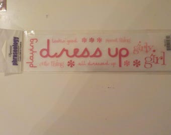 Little Girl Dress Up Rub Ons Stickers