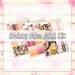 Dainty Miss - MINI Weekly Decorative Kit - Summer, April, May, Watercolor Florals, Glitter - 6 sticker sheets, Perfect for ECLP