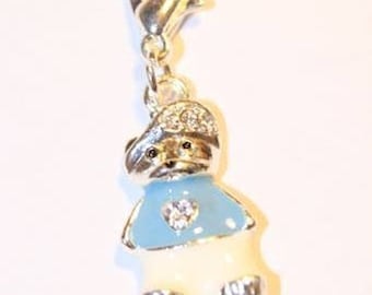 Set of 2 enameled charm