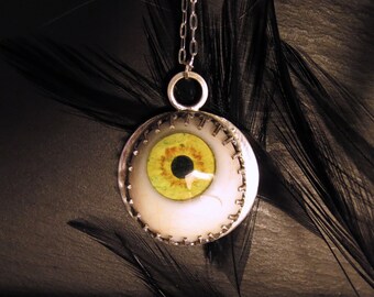 Real Glass Eye Necklace