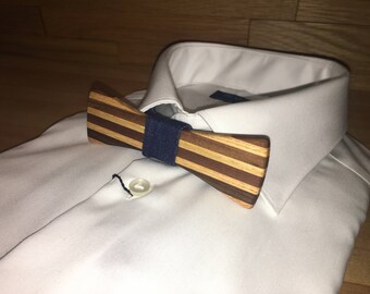 Elongated bowtie - oak and Walnut-