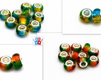 1 Europeans vertorange /bleuor resin 14mm in packs of 2/4/6/10 units PVL026