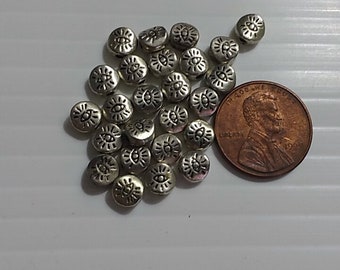 Silvertone Eye of Providence Beads