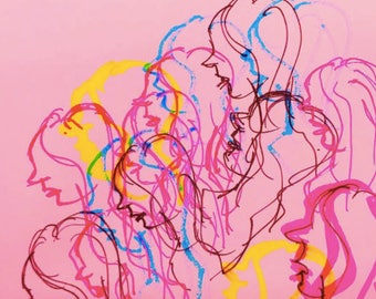 Phases of Faces-(Prints Available-Not Original)