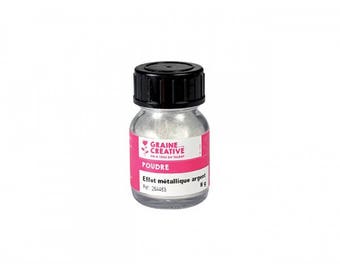 Silver metal effect powders 8 grams
