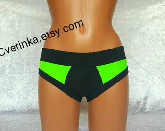 Booty Shorts | Womens Swimwear | Cheeky Bikini Bottoms | Black Bikini Bottoms | Womens Bikini Bottoms | Black Cheeky Bikini Bottoms