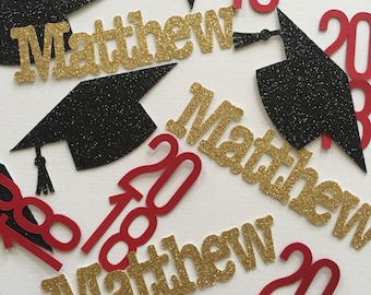 Graduation Party Decoration 2018, Graduation Confetti, Graduation Personalize with your Name Confetti, Personalized Name Confetti