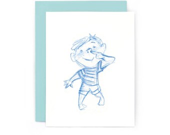 I Picked This (Booger) For You Greeting Card