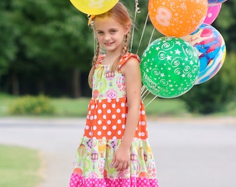 Baby Hot Air Balloon Dress - Baby Dress - Baby Party Dress - Toddler Summer Dress - Toddler Birthday Dress - Baby Sundress - Balloon Dress
