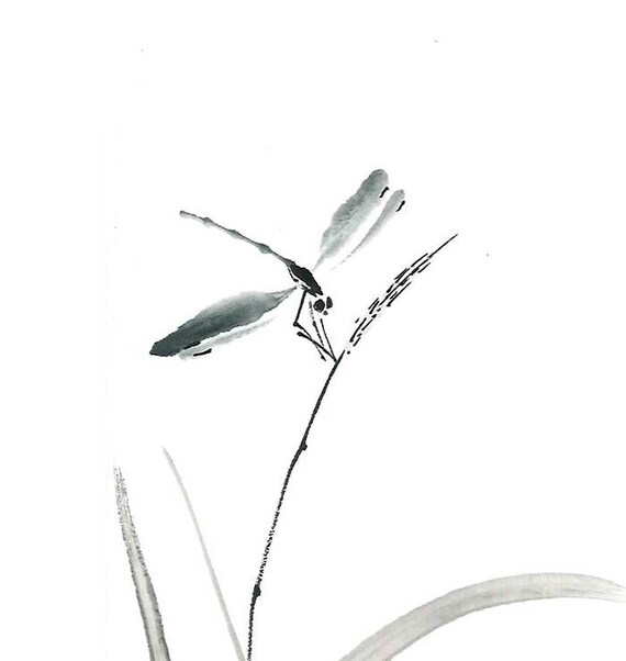 Digital Download Dragonfly Zen Ink Brush Drawing Asian Art Wall Minimalist Japanese Sumi E Gift For Her Him Dorm Digital Download Dragonfly Zen Ink Brush Drawing Asian Art Wall Minimalist Japanese Sumi E Gift For Her Him Dorm