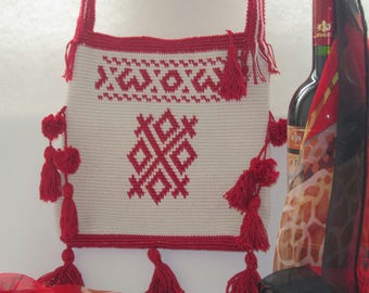red/white bag