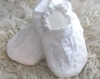 Monogrammed Baby Soft Sole Shoes
