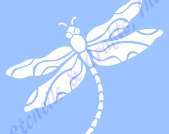 11 5 dragonfly big stencil template pattern background