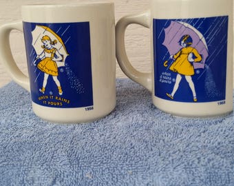 Morton Salt Umbrella Girl Mugs